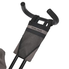 Трехколесный велосипед Turbo Trike MT 1006-5 с ручкой, свет, музыка, пульт, коричнево-серый фото 31