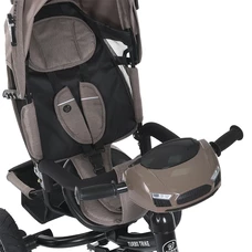 Трехколесный велосипед Turbo Trike MT 1006-5 с ручкой, свет, музыка, пульт, коричнево-серый фото 41