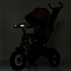 Трехколесный велосипед Turbo Trike MT 1006-6 с ручкой, свет, музыка, пульт, розовый фото 37