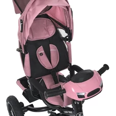 Трехколесный велосипед Turbo Trike MT 1006-6 с ручкой, свет, музыка, пульт, розовый фото 41