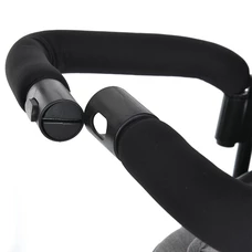 Велосипед с родительской ручкой Turbo Trike MT 1006-8, свет, музыка, пульт, светло-серый фото 16