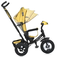 Велосипед с родительской ручкой Turbo Trike MT 1006-10, свет, музыка, пульт, желтый фото 21