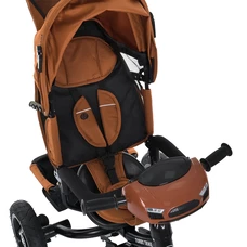 Велосипед с родительской ручкой Turbo Trike MT 1006-11, свет, музыка, пульт, оранжевий фото 41