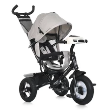 Велосипед с родительской ручкой Turbo Trike MT 1006-12, свет, музыка, пульт, светло-серый