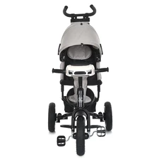 Велосипед с родительской ручкой Turbo Trike MT 1006-12, свет, музыка, пульт, светло-серый фото 14