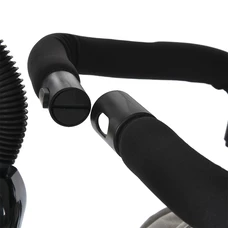 Велосипед с родительской ручкой Turbo Trike MT 1006-12, свет, музыка, пульт, светло-серый фото 11