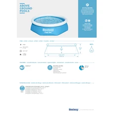Bestway 57448, надувной бассейн, 244 х 61 см., 1880 л фото 63