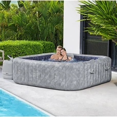 Bestway 6001Q, надувной бассейн - джакузи, 230 х 230 х 71 см., 7 мест, с подсветкой
