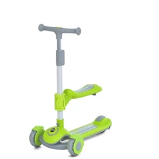 Детский самокат с ручкой Prof1 Kids JR 3-127-GR зеленый, 5 в 1, складной фото 41