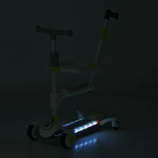 Детский самокат с ручкой Prof1 Kids JR 3-127-GR зеленый, 5 в 1, складной фото 86