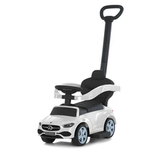 Детская каталка - толокар 668 L-1 белая, Mercedes, с родительской ручкой фото 14