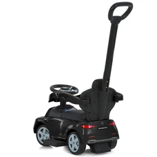 Детская каталка - толокар 668 L-2 черная, Mercedes, с родительской ручкой фото 63