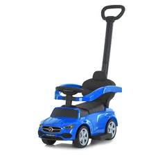 Детская каталка - толокар 668 L-4 синяя, Mercedes, с родительской ручкой фото 21