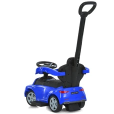 Детская каталка - толокар 668 L-4 синяя, Mercedes, с родительской ручкой фото 54