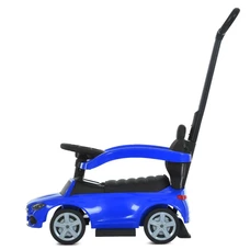 Детская каталка - толокар 668 L-4 синяя, Mercedes, с родительской ручкой фото 63