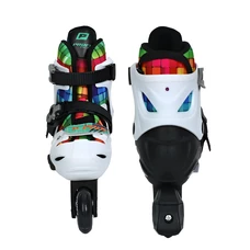 Детские ролики A 4158-M-W белые, размер 35-38, раздвижные фото 14