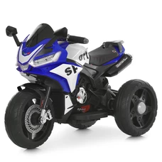 Мотоцикл для детей M 6267 EL-4 синий, 2 мотора 35W, музыка, свет фото 54