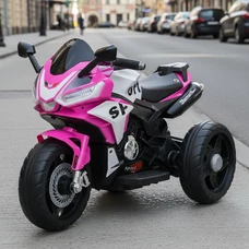 Мотоцикл для детей M 6267 EL-8 розовый, 2 мотора 35W, музыка, свет фото 21