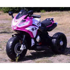 Мотоцикл для детей M 6267 EL-8 розовый, 2 мотора 35W, музыка, свет фото 41