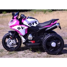 Мотоцикл для детей M 6267 EL-8 розовый, 2 мотора 35W, музыка, свет фото 71