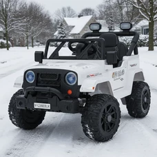 Детский электромобиль джип M 6289 EBLR-1 белый, пульт управления 2,4G