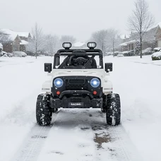 Детский электромобиль джип M 6289 EBLR-1 белый, пульт управления 2,4G фото 14