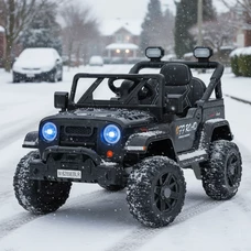 Детский электромобиль джип M 6289 EBLR-2 черный, пульт управления 2,4G