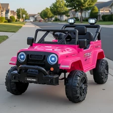 Детский электромобиль джип M 6289 EBLR-8 розовый, пульт управления 2,4G фото 21