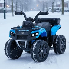 Детский электрический квадроцикл M 6286 EBLR-4 синий, пульт управления 2,4G