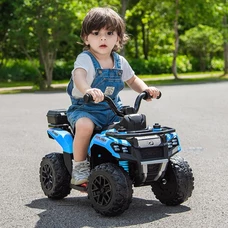 Детский электрический квадроцикл M 6286 EBLR-4 синий, пульт управления 2,4G фото 21