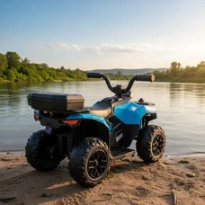 Детский электрический квадроцикл M 6286 EBLR-4 синий, пульт управления 2,4G фото 37