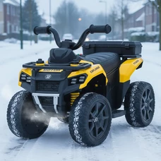 Детский квадроцикл на аккумуляторе M 6286 EBLR-6 желтый, пульт управления 2,4G