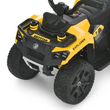 Детский квадроцикл на аккумуляторе M 6286 EBLR-6 желтый, пульт управления 2,4G фото 11