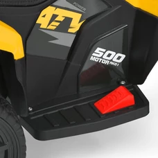 Детский квадроцикл на аккумуляторе M 6286 EBLR-6 желтый, пульт управления 2,4G фото 18