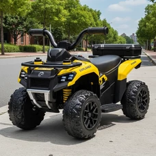 Детский квадроцикл на аккумуляторе M 6286 EBLR-6 желтый, пульт управления 2,4G фото 37