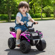 Детский квадроцикл на аккумуляторе M 6286 EBLR-8 розовый, пульт управления 2,4G фото 14
