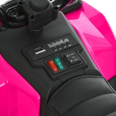 Детский квадроцикл на аккумуляторе M 6286 EBLR-8 розовый, пульт управления 2,4G фото 53