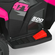 Детский квадроцикл на аккумуляторе M 6286 EBLR-8 розовый, пульт управления 2,4G фото 18