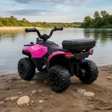 Детский квадроцикл на аккумуляторе M 6286 EBLR-8 розовый, пульт управления 2,4G фото 37