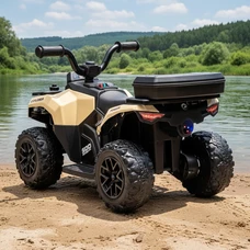 Детский квадроцикл на аккумуляторе M 6286 EBLR-13 бежевый, пульт управления 2,4G фото 14