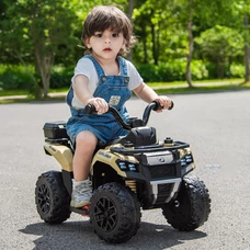 Детский квадроцикл на аккумуляторе M 6286 EBLR-13 бежевый, пульт управления 2,4G фото 54