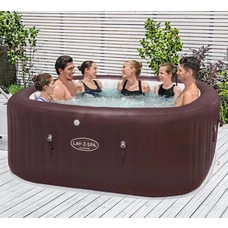 Bestway 6001U, надувной бассейн - джакузи, 201 х 201 х 80 см., 7 мест, с подсветкой