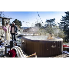 Bestway 6001U, надувной бассейн - джакузи, 201 х 201 х 80 см., 7 мест, с подсветкой фото 16