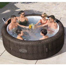 Bestway 6001P, надувной бассейн - джакузи, 216 х 71 см., 7 мест