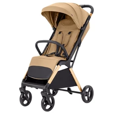 Прогулочная коляска Carrello Cross CRL-5523 Sparrow Beige бежевая, автоматическое складывание