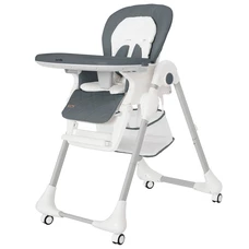 Стульчик для кормления Carrello Toffee CRL-9502/3 Space Grey темно-серый, на колесиках