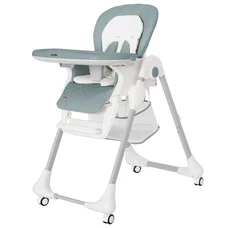Стульчик для кормления Carrello Toffee CRL-9502/3 Cloud Grey серый, на колесиках