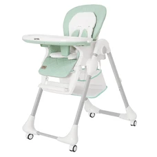 Стульчик для кормления Carrello Toffee CRL-9502/3 Pale Green мятный, на колесиках