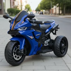 Детский мотоцикл M 5823 EL-4 синий, свет, музыка, Bluetooth