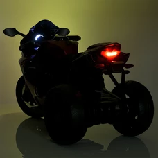 Детский мотоцикл M 5823 ELS-2 черный, автопокраска, музыка, свет фото 63